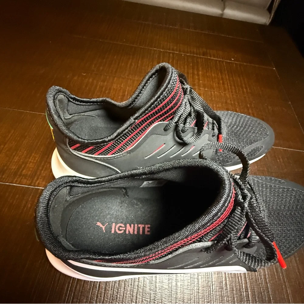 PUMA Scuderia Ferrari Evo Cat Mace Sneaker Black White Mens 9.5‎ - Picture 8 of 8